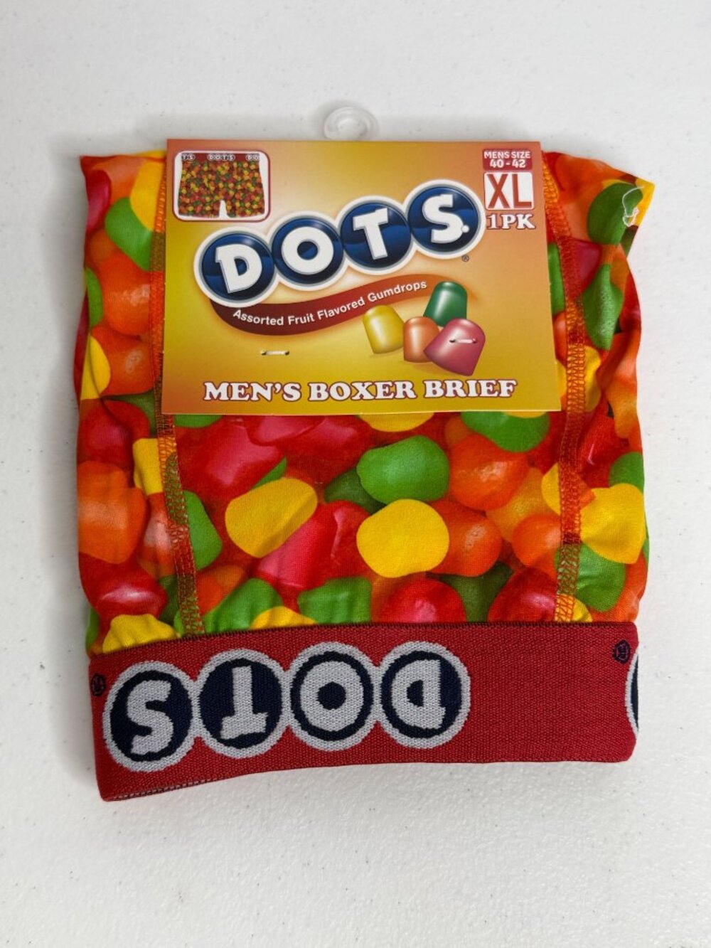 Dots Mens Boxer Briefs XL 40-42 Candy Gumdrops Novelty Y2K
